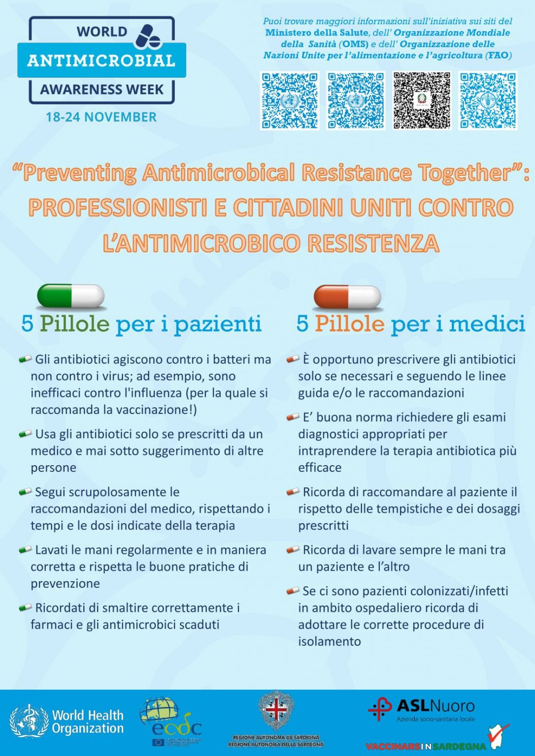 Settimana Mondiale Dedicata All’uso Consapevole Degli Antibiotici - ASL ...